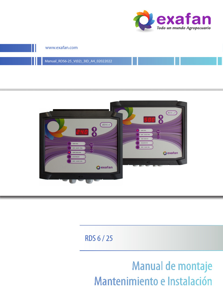 Manual RDS6-25 V (02) ESP A4 02022022 | PDF | Ingenieria Eléctrica ...