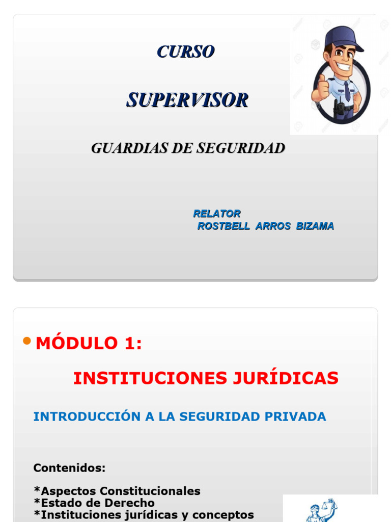 Curso de Seguridad Privada en Chile | PDF | Robo | Robo