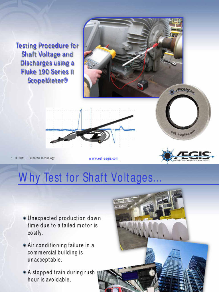 Testing Procedure For Shaft Voltage and Discharges 1660943474 | PDF ...