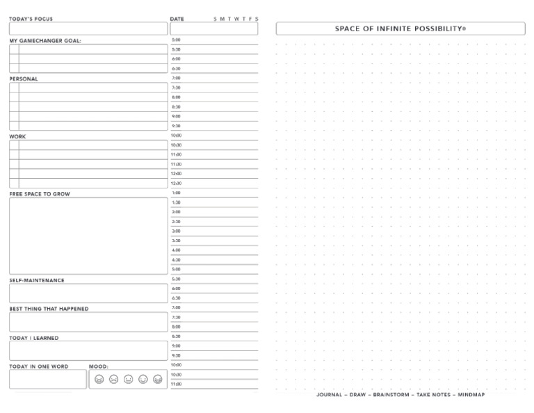 Passion Planner Daily Sample PDF
