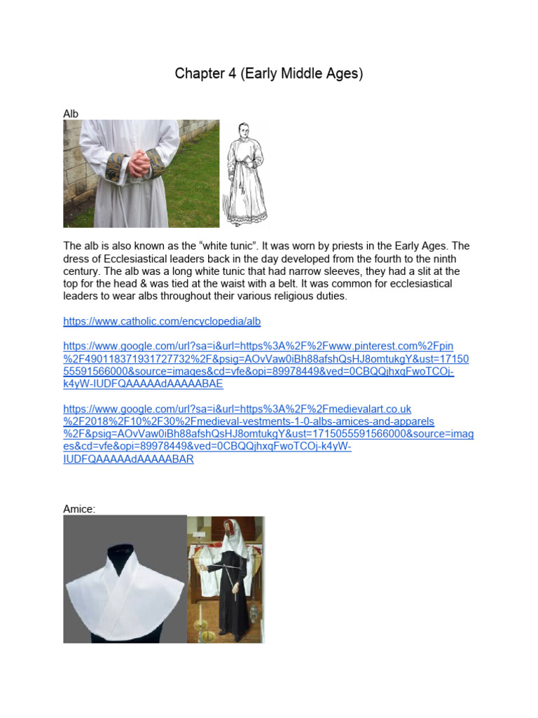Early Middle Ages Clothing Overview | PDF | Clothing | Fashion