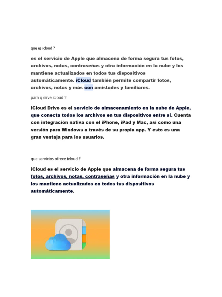 Guía Completa sobre iCloud de Apple | PDF | Apple Inc. | Yo telefono