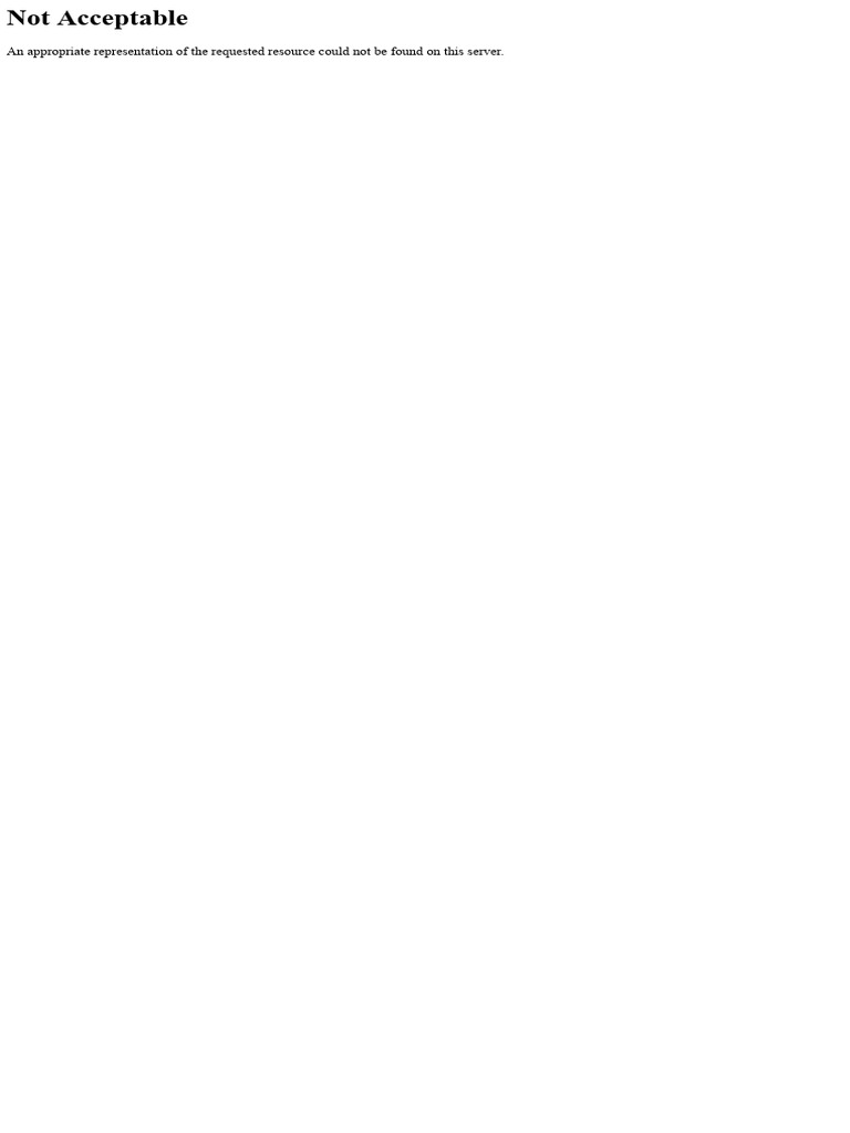 406 Not Acceptable PDF