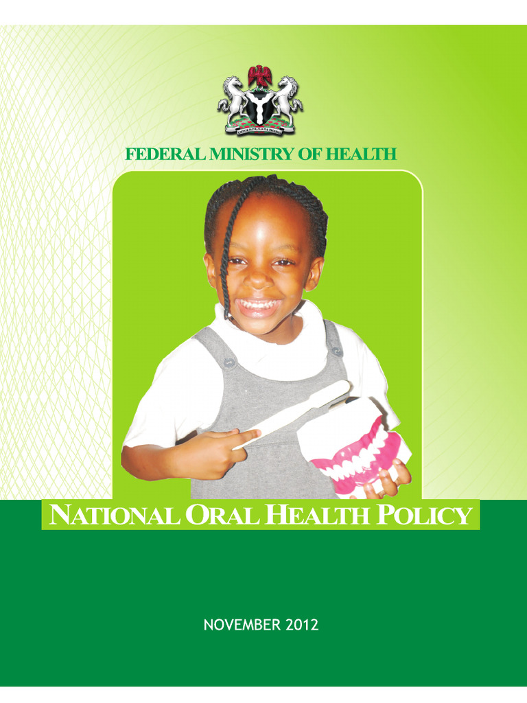 Nigeria's National Oral Health Policy | PDF | Health Care | Health Policy