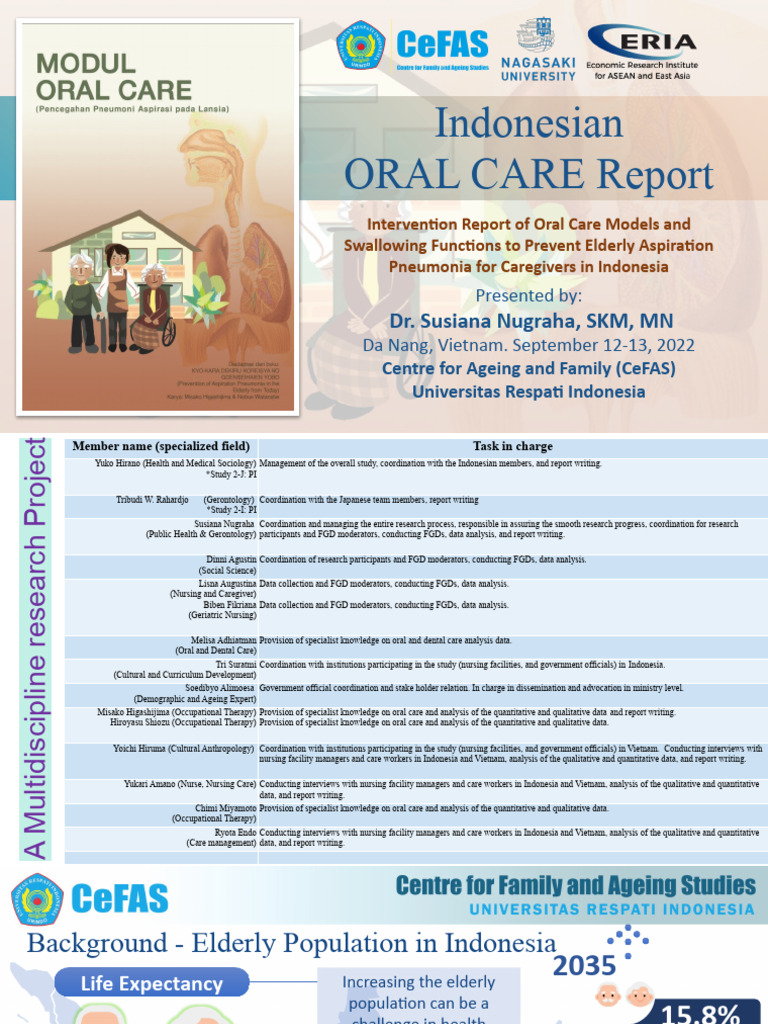 Oral Care Models for Elderly Caregivers | PDF | Caregiver | Clinical ...