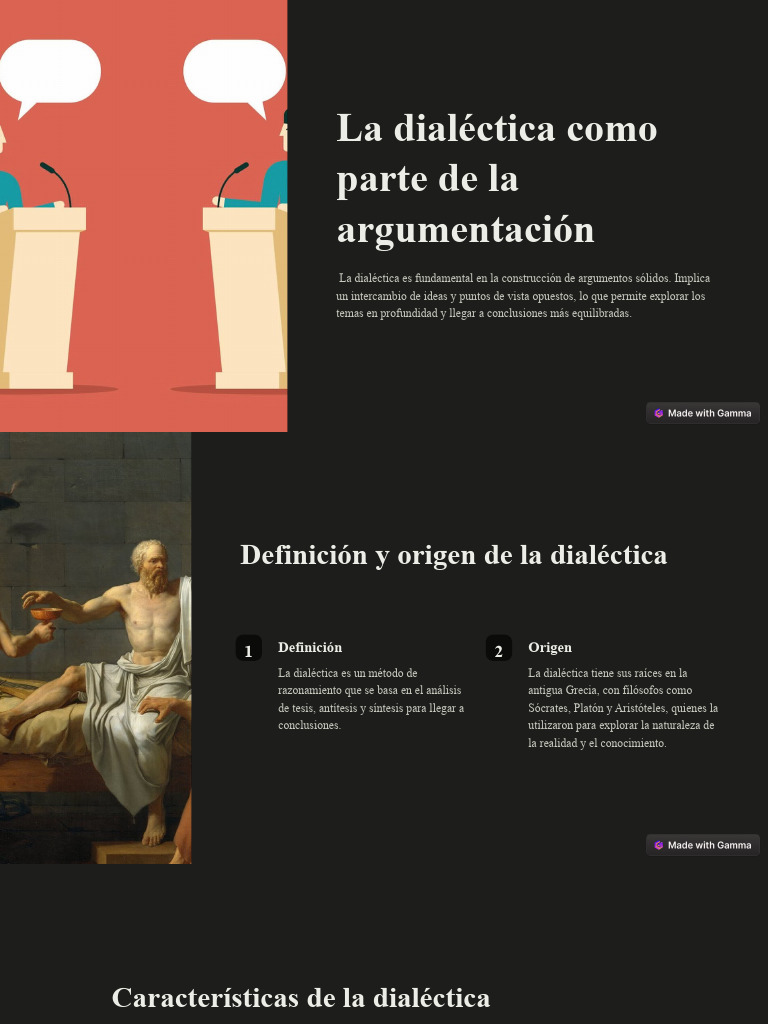 La Dialectica Como Parte De La Argumentacion Pdf Dialéctico