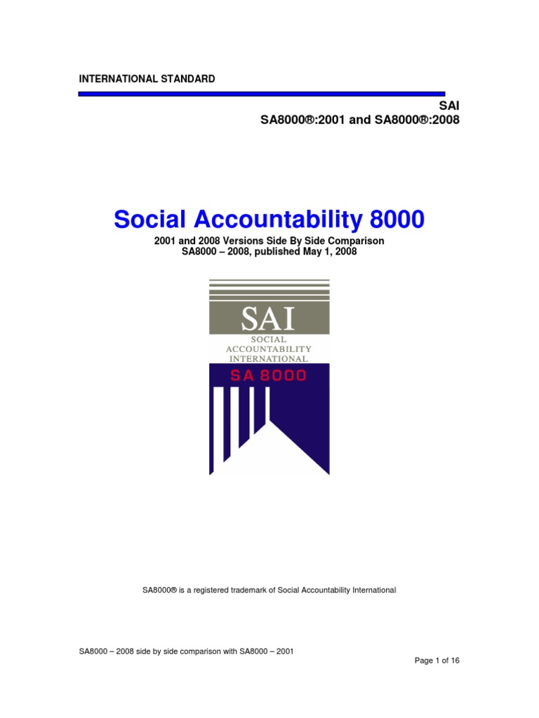 SA80002001 and 2008 | PDF | International Labour Organization | Overtime