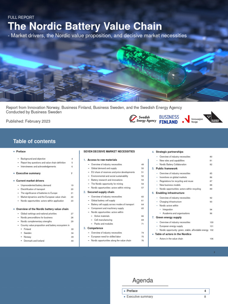 Nordic Battery | PDF | Nordic Countries | Electric Vehicle
