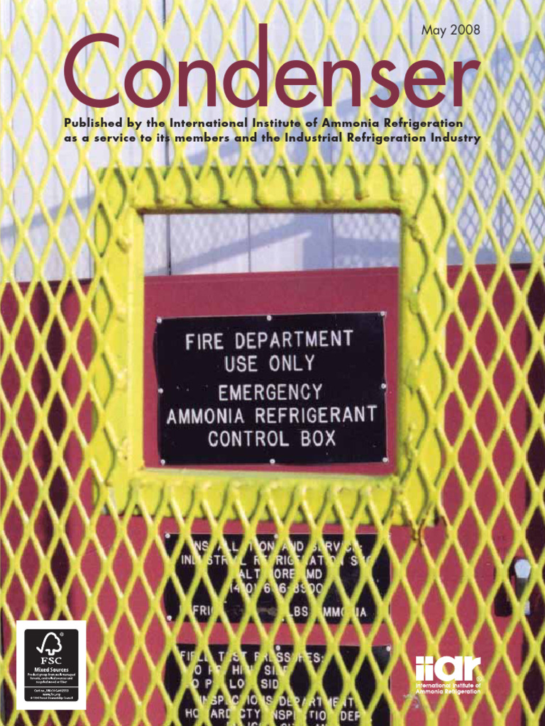 Iiar Condenser Pdf Chlorofluorocarbon Ammonia