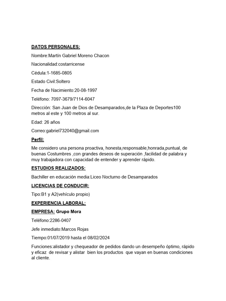 Curriculum | PDF | Crecimiento personal y profesional | Ciencias sociales