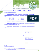 2018 Certification - Land Ownership (Eddie Taguinod)