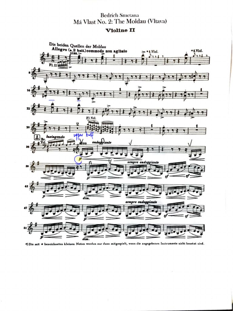 Smetana: Ma Vlast (Vltava) | PDF