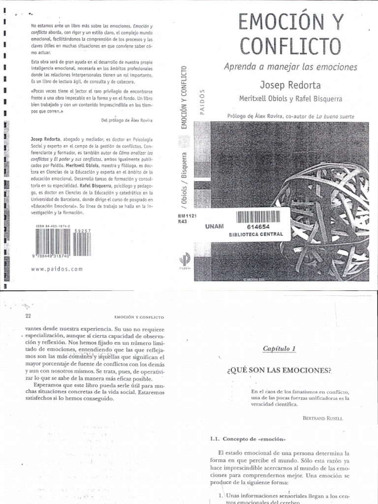 Emociones y Conflictos: Comprensión Clave | PDF | Las emociones | Ira