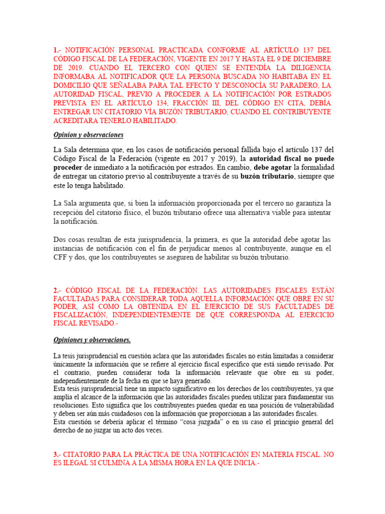 ANÁLISIS DE TESIS Y JURISPRUDENCIA EN MATERIA FISCAL | PDF | Caso de