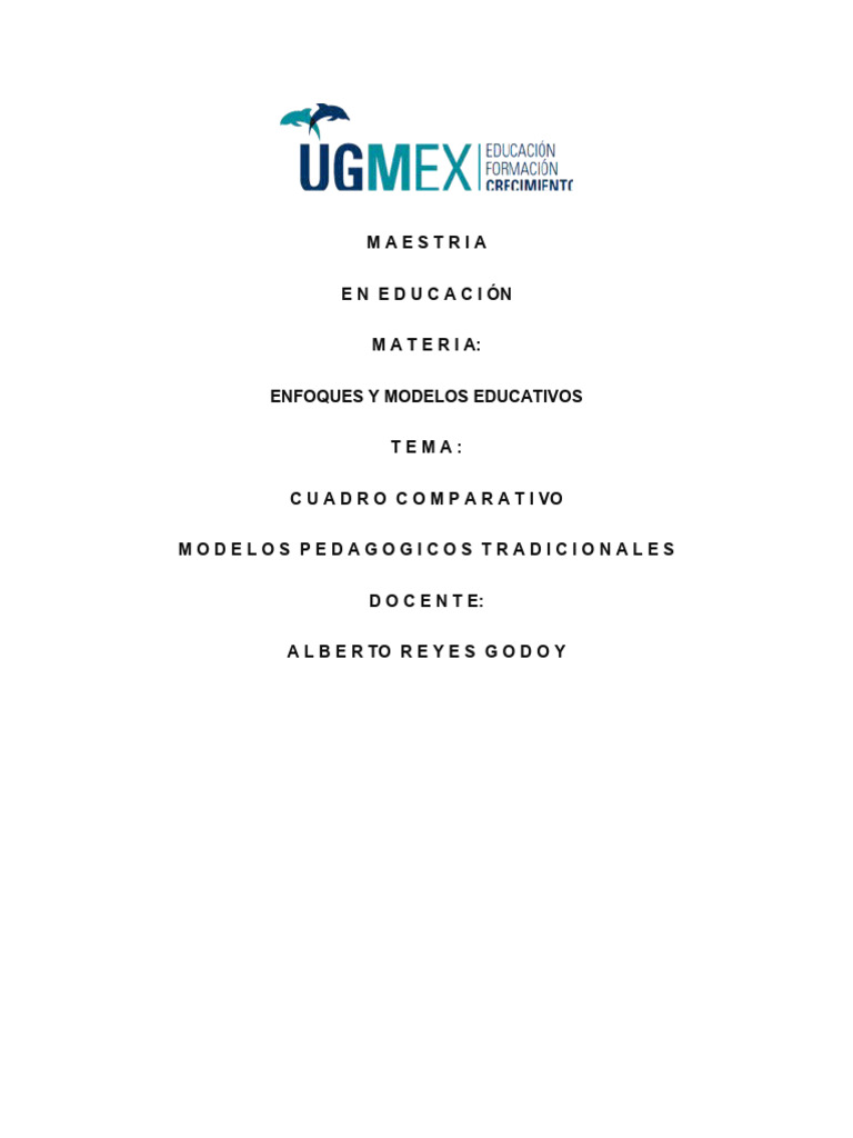 Comparativa de Modelos Educativos | PDF | Maestros | Enseñando