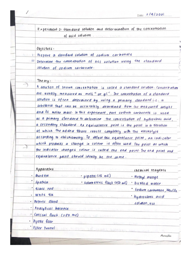 Lab Report Exp 2 Chemist | PDF