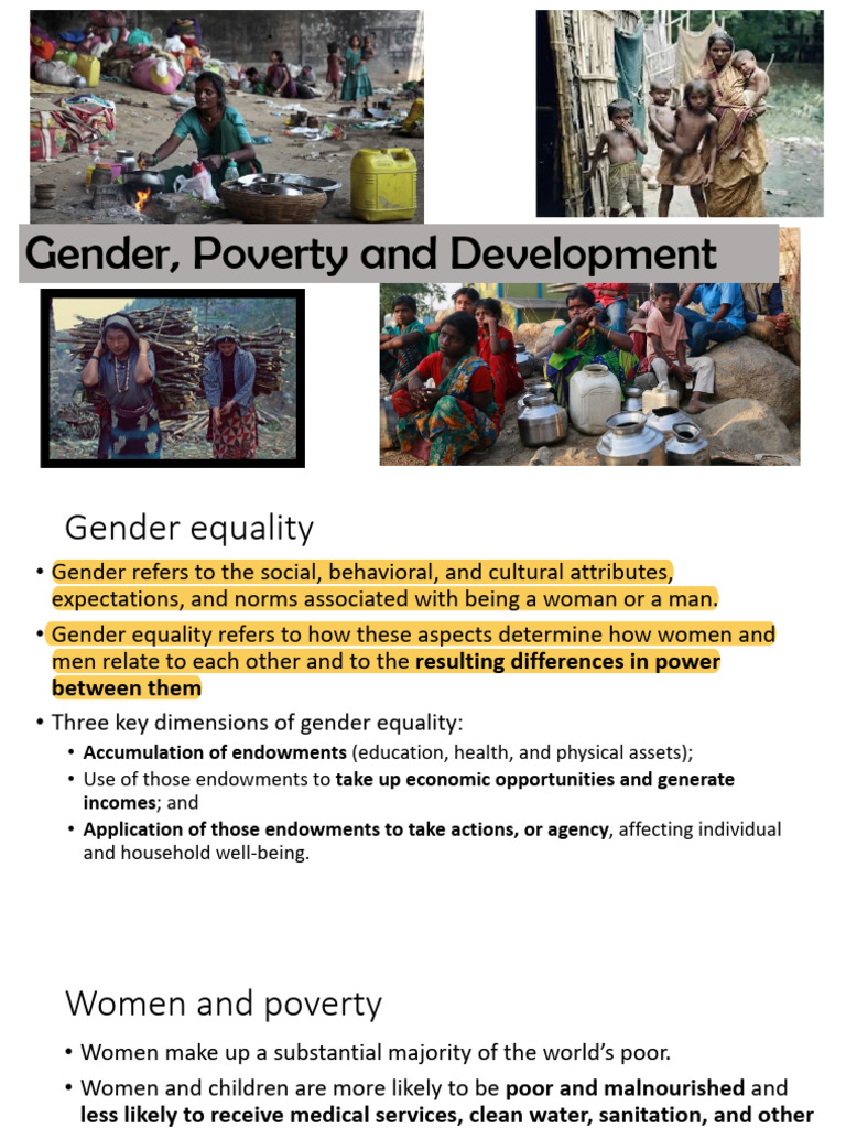 Gender and Poverty - 20.03.2024 | PDF | Gender Pay Gap | Labour Economics