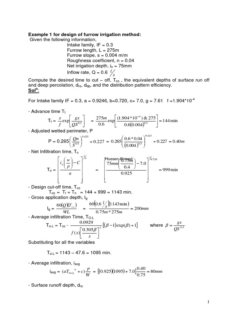 Tutorial For Surface Irrigation | PDF | Earth Sciences | Hydrology