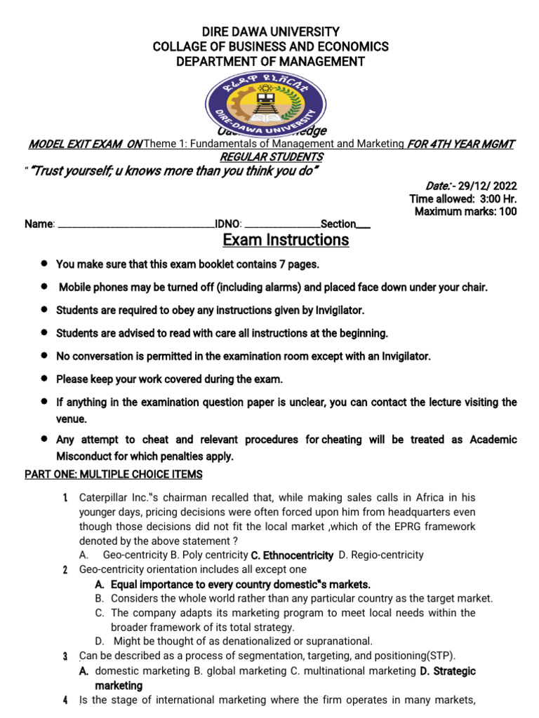 Management Exit Model Pdf