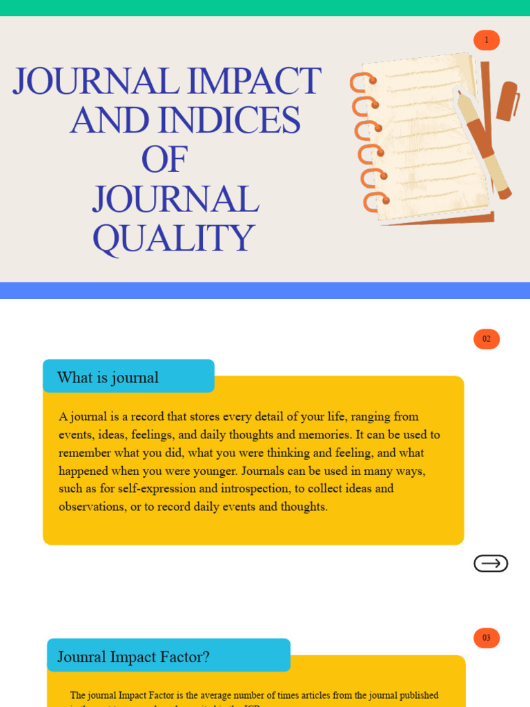 Journal Impact and Indices of Journal Quality | PDF | Academic Journal ...