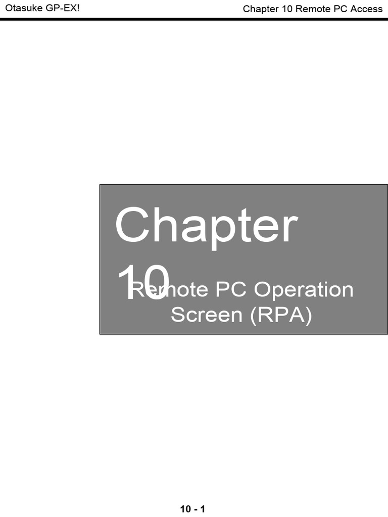 Remote PC Access Guide | PDF | Computer Science | Computing