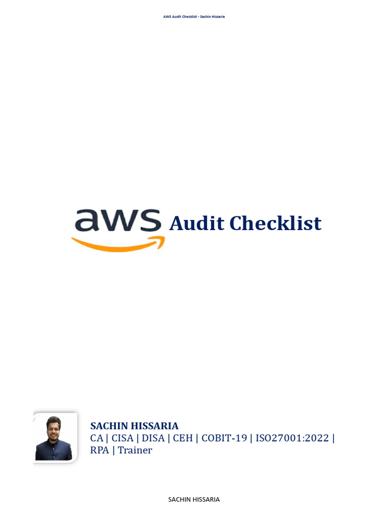 AWS Security Audit Checklist | PDF | Audit | Computer Network