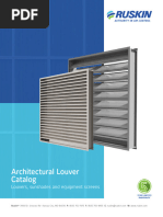 EHH-601 Wind Driven Rain Louver Specs | PDF | Rain | Mechanical Engineering