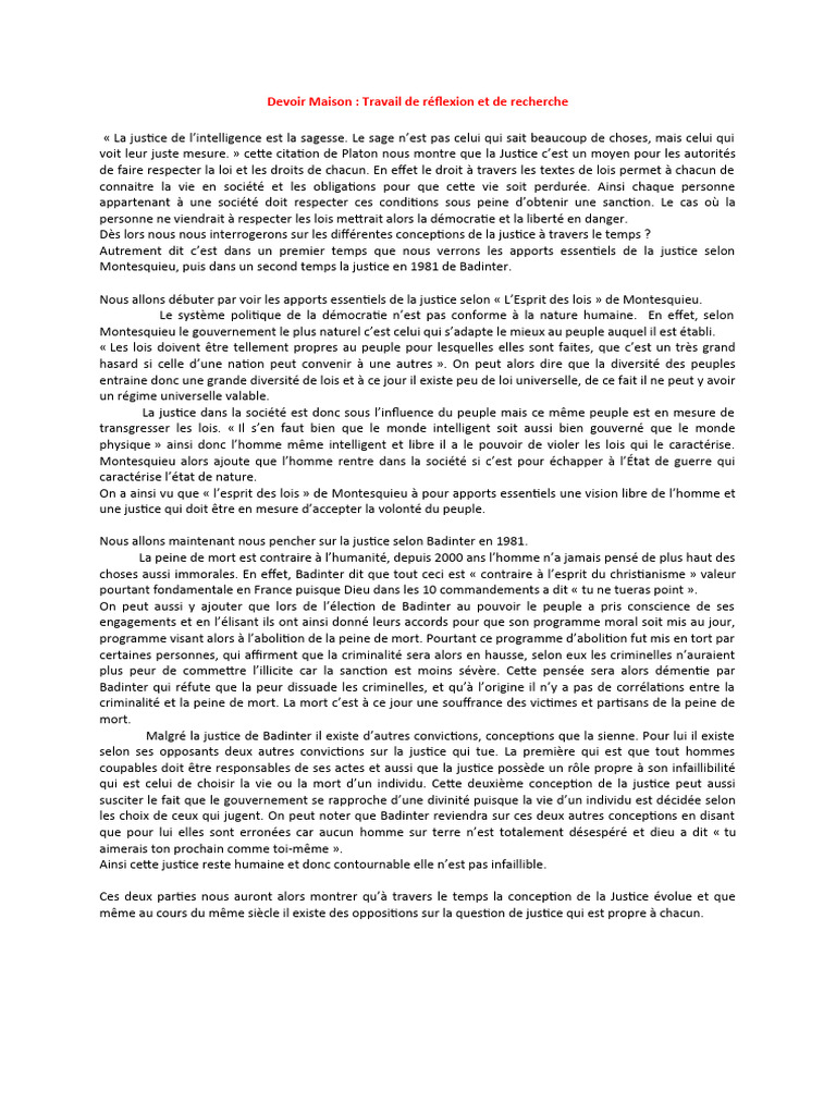Évolution des conceptions de la justice | PDF | Justice | Crime et violence