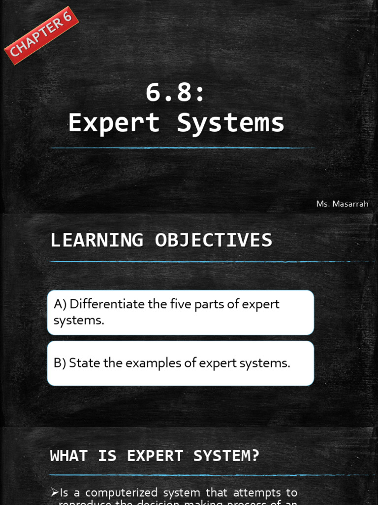 ICT Notes+Chapter+6.8+Expert+Systems+V0 | PDF | Knowledge | Information