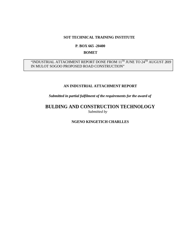 Building Attachment Report | PDF | Mortar (Masonry) | Brick