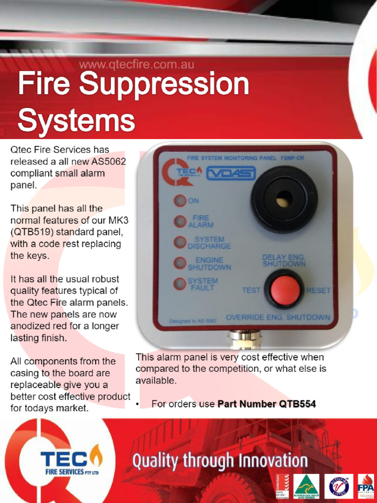 Qtec Fire Services Has Released A All New AS5062 Compliant Small ...