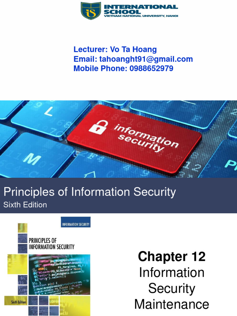Information Security - Ch12 | PDF | Vulnerability (Computing ...