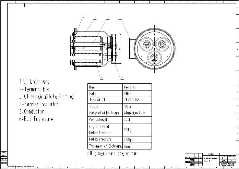Sl.4 p6 - 145kv Gis Component-Ct | PDF