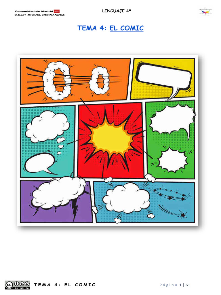 Creación y Elementos del Cómic | PDF | Cómics | Sustantivo