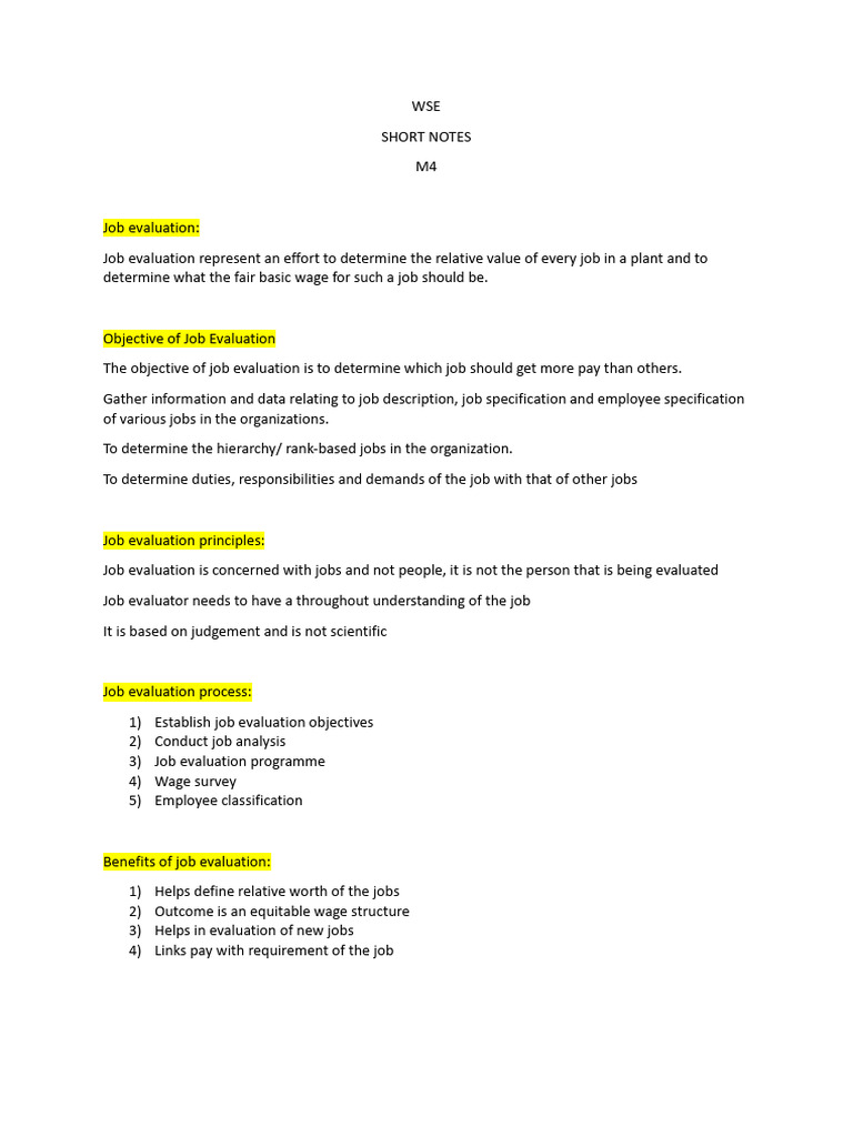 Wse M4 | PDF | Wage | Labour Economics