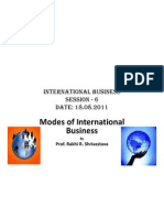 Modes of International Business