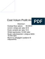 Cost Volum Profit Analiza