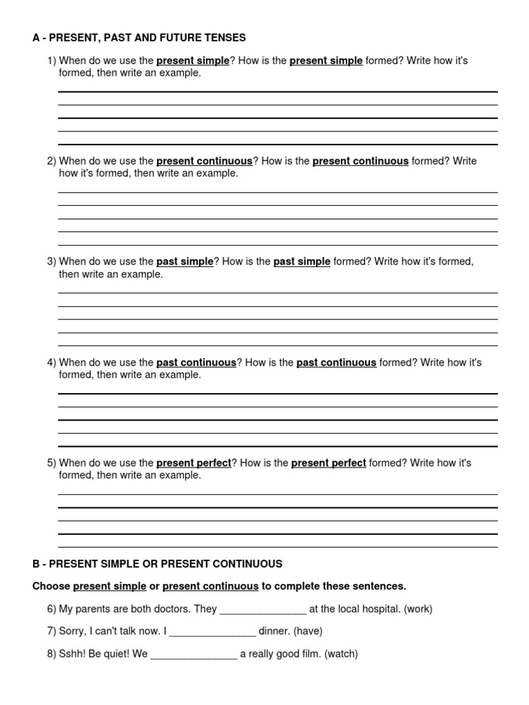 Final Grammar Test Pdf Adjective Grammatical Tense