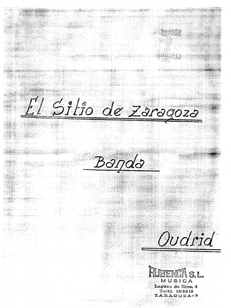 El sitio de zaragoza guion y 1 cara pdf