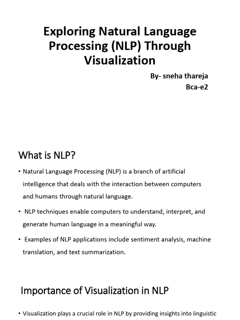 Exploring Natural Language Processing (NLP) | PDF