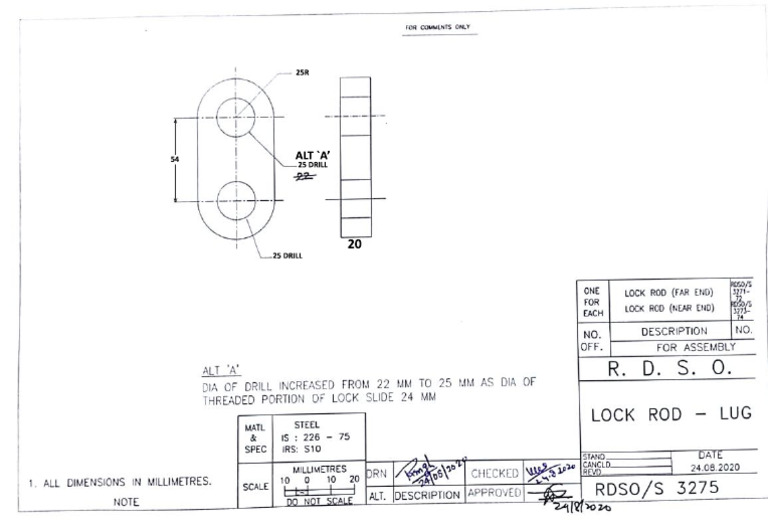 S3275 Modified - Lock Rod Lug | PDF