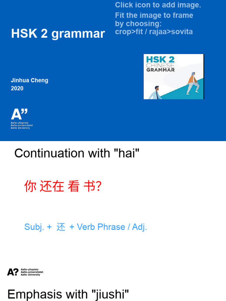 Hsk 2 Grammar Pdf