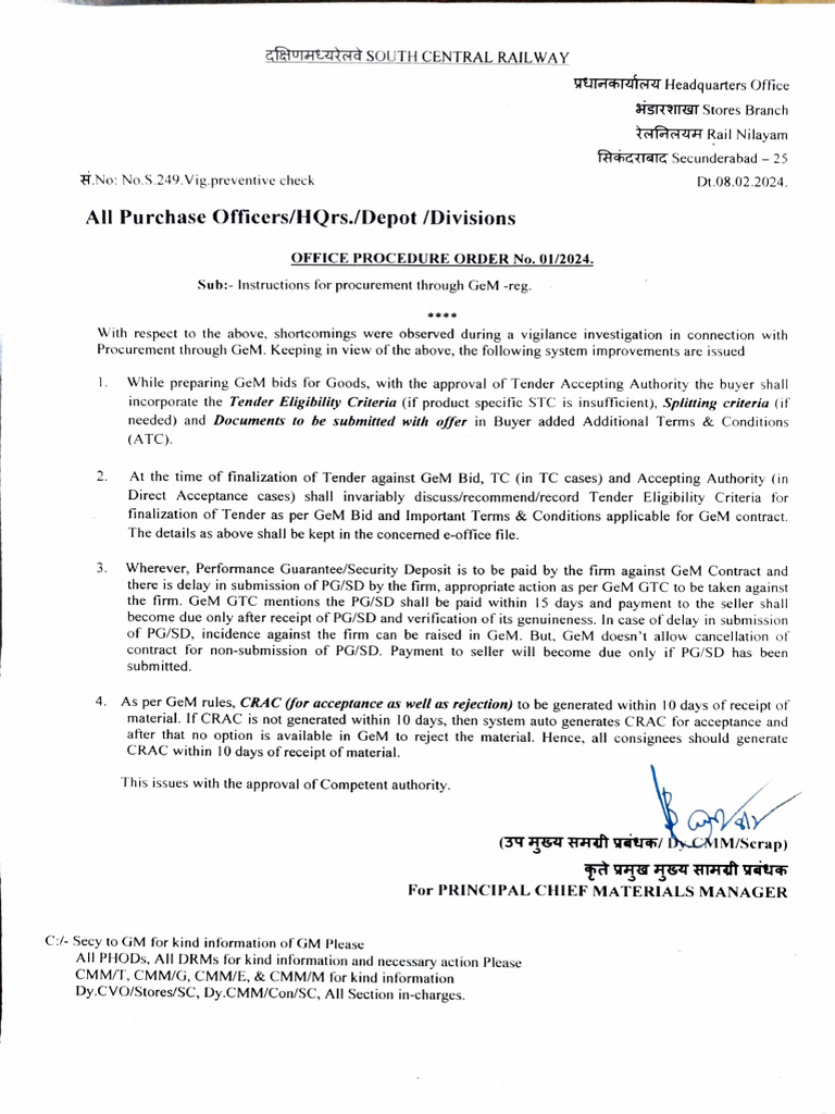 GeM Procurement Guidelines 2024 | PDF | Procurement