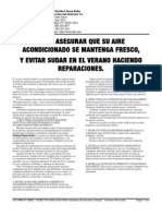 409-SP  Cómo Asegurar Que Su Aire Acondicionado Se Mantenga Fresco, Y Evitar Sudar En El Verano Haciendo Reparaciones