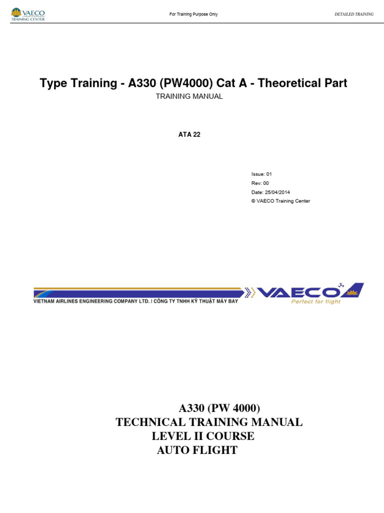 A330 a ata22 level2 vaeco pdf aircraft flight control system