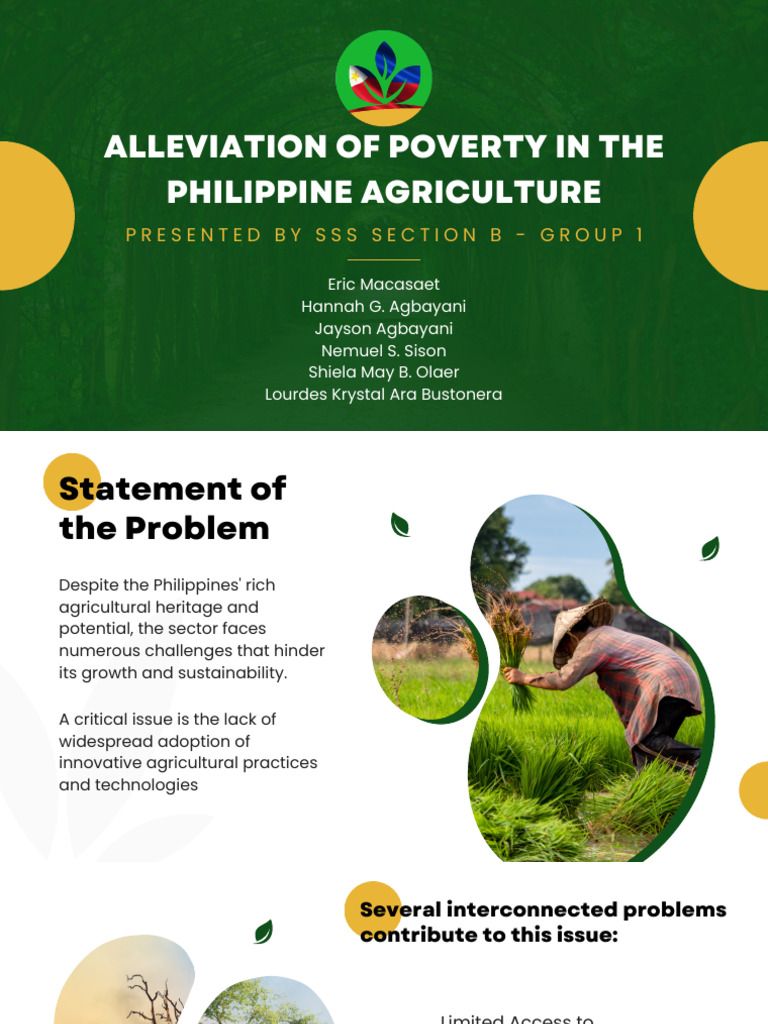Poverty Alleviation in Philippine Agriculture | PDF | Agriculture ...