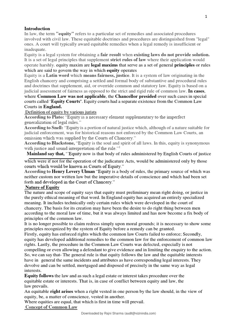 concept-of-equity-law-pdf-equity-law-mortgage-law
