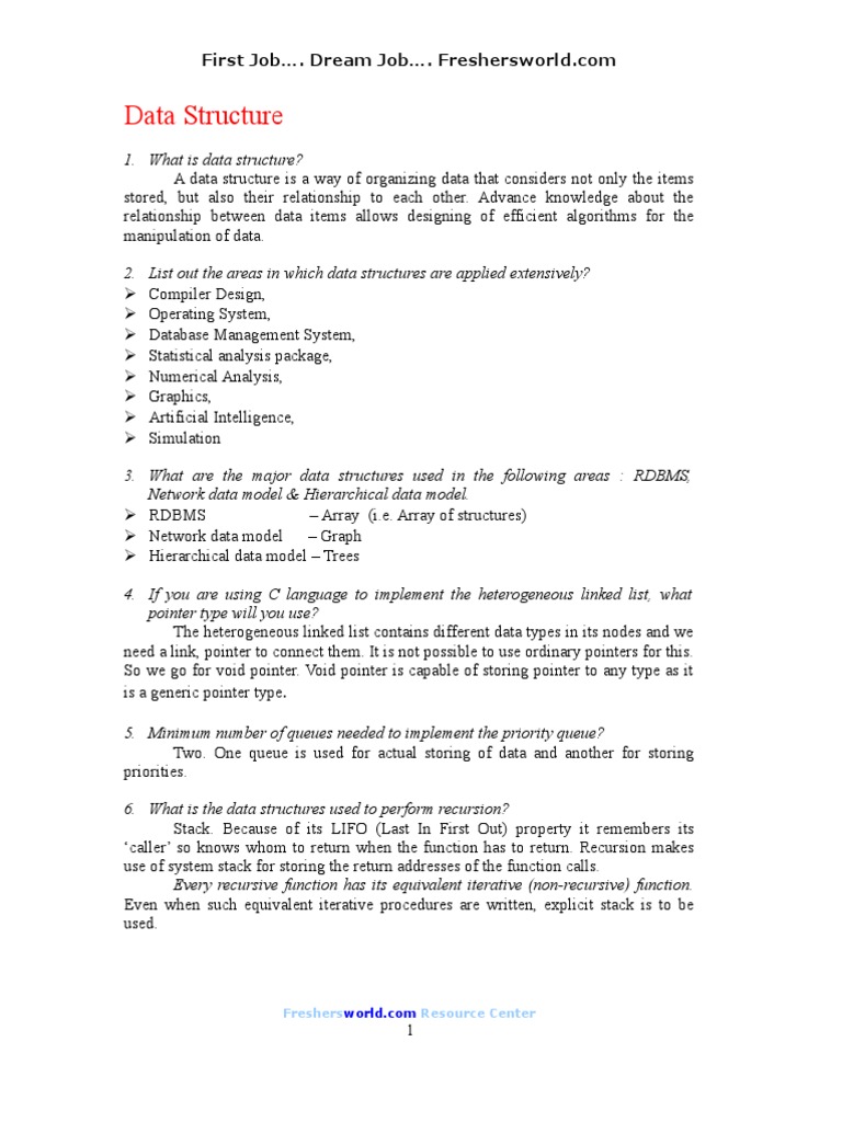 Data Structure | PDF | Pointer (Computer Programming) | Data Structure