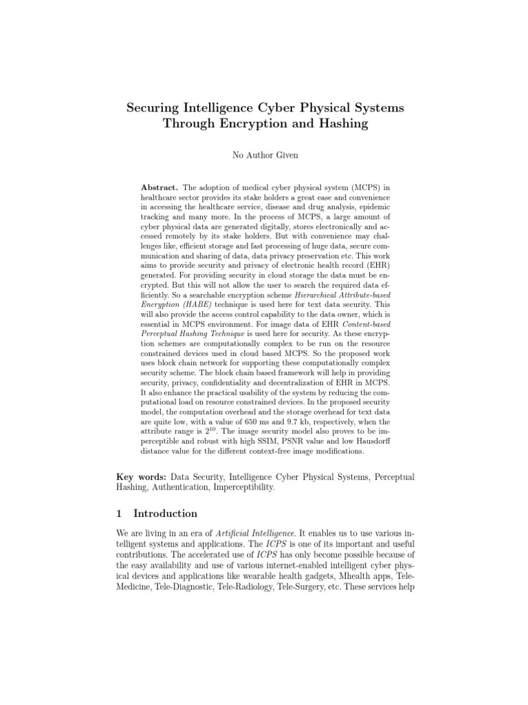 Securing Medical Cyber Physical Systems | PDF | Computer Security ...