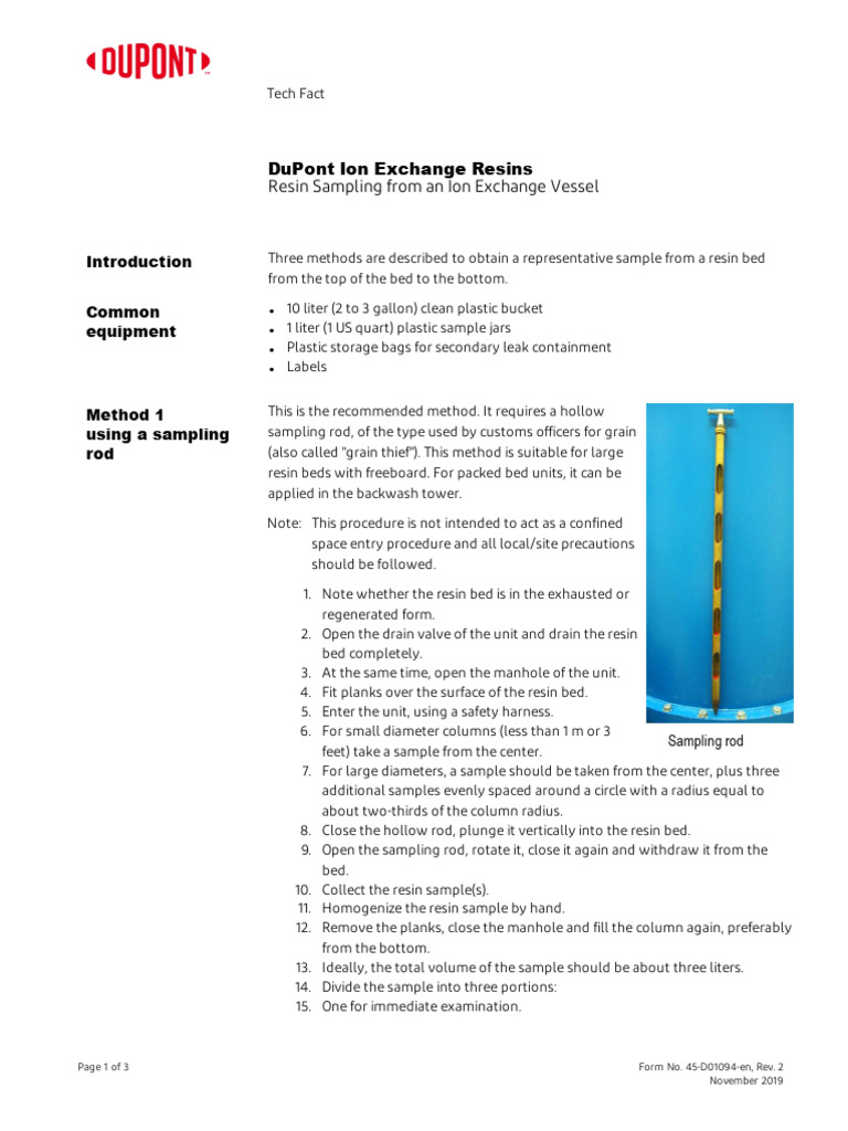 IER-Resin-Sampling-TechFact-45-D01094-en | PDF | Trademark | Pipe ...
